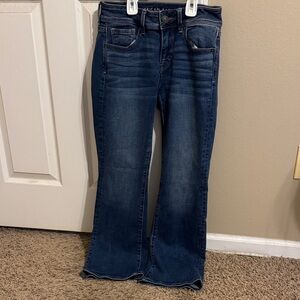 American Eagle Outfitters Dark Blue Flare Jeans